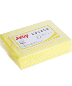 Jantex Heavy Duty Non-Woven Cloths Yellow 25 Pack (HT490)