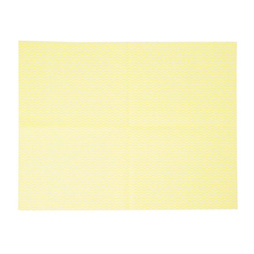 Jantex Heavy Duty Non-Woven Cloths Yellow 25 Pack (HT490)