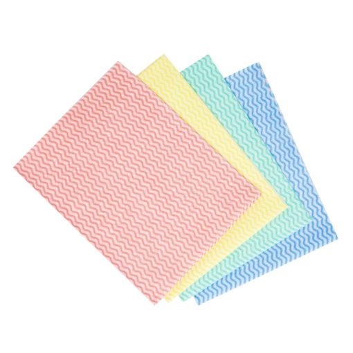 Jantex Heavy Duty Non-Woven Cloths Yellow 25 Pack (HT490)