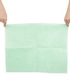 Jantex Heavy Duty Non-Woven Cloths Green 25 Pack (HT491)