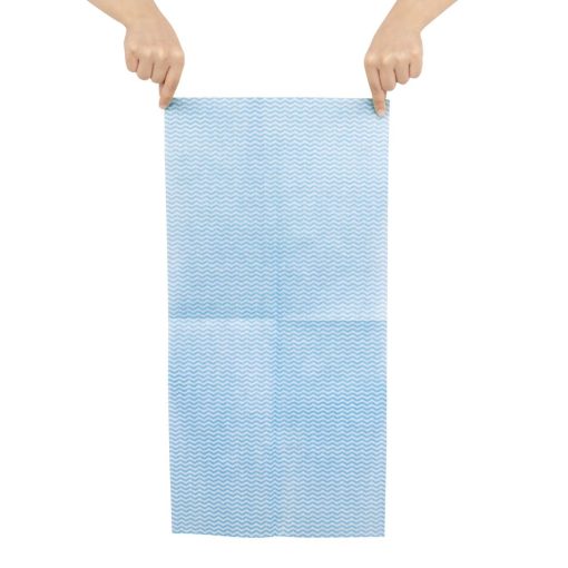 Jantex Washroom Cleaning Cloth Blue Pack of 50 (HT493)