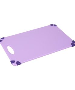 Hygiplas Commercial Grip Chopping Board Purple 458x306mm (HW002)