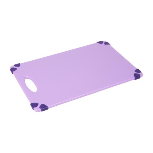 Hygiplas Commercial Grip Chopping Board Purple 458x306mm (HW002)