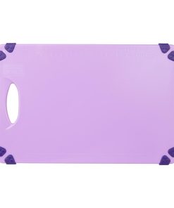 Hygiplas Commercial Grip Chopping Board Purple 458x306mm (HW002)