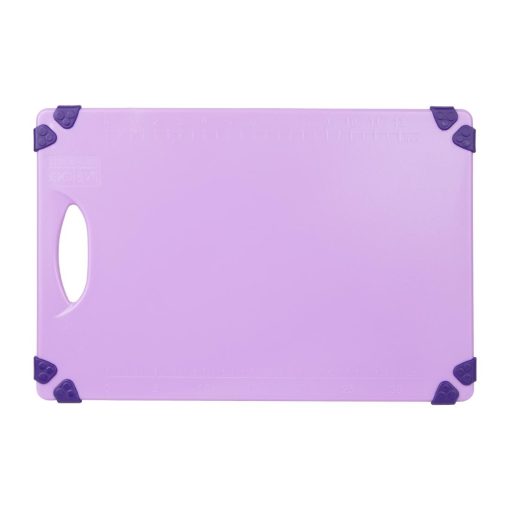 Hygiplas Commercial Grip Chopping Board Purple 458x306mm (HW002)