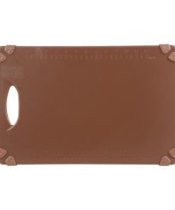 Hygiplas Commercial Grip Chopping Board Brown 458x306mm (HW003)