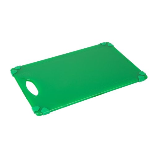 Hygiplas Commercial Grip Chopping Board Green 458x306mm (HW004)