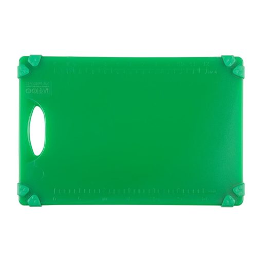 Hygiplas Commercial Grip Chopping Board Green 458x306mm (HW004)