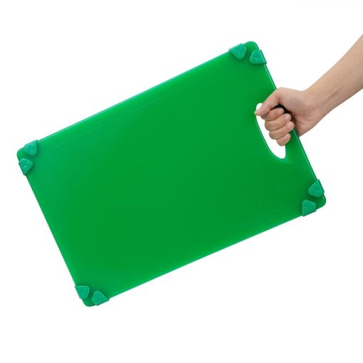 Hygiplas Commercial Grip Chopping Board Green 458x306mm (HW004)