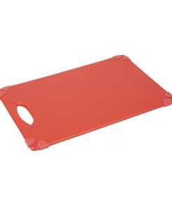 Hygiplas Commercial Grip Chopping Board Red 458x306mm (HW005)