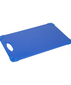 Hygiplas Commercial Grip Chopping Board Blue 458x306mm (HW006)