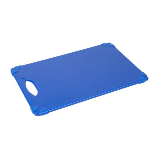 Hygiplas Commercial Grip Chopping Board Blue 458x306mm (HW006)