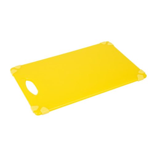 Hygiplas Commercial Grip Chopping Board Yellow 458x306mm (HW007)