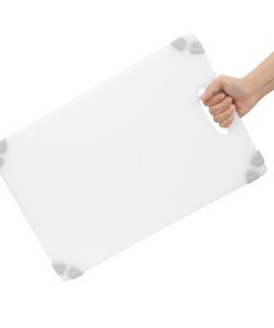 Hygiplas Commercial Grip Chopping Board White 458x306mm (HW008)