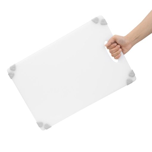 Hygiplas Commercial Grip Chopping Board White 458x306mm (HW008)