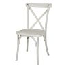 Bolero Manhattan Cross-Back Resin Chairs Limewash 4 Pack (HW280)