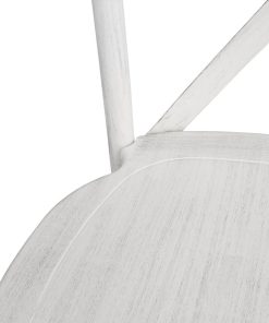 Bolero Manhattan Cross-Back Resin Chairs Limewash 4 Pack (HW280)
