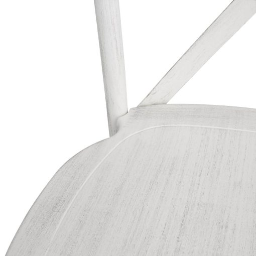 Bolero Manhattan Cross-Back Resin Chairs Limewash 4 Pack (HW280)