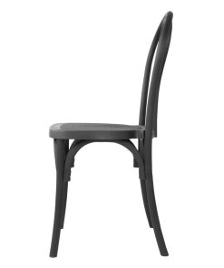 Bolero Soho Bentwood Style Resin Chairs Black 4 Pack (HW286)