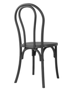 Bolero Soho Bentwood Style Resin Chairs Black 4 Pack (HW286)
