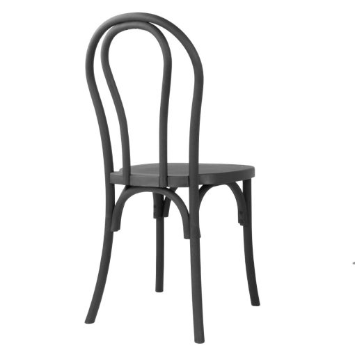 Bolero Soho Bentwood Style Resin Chairs Black 4 Pack (HW286)