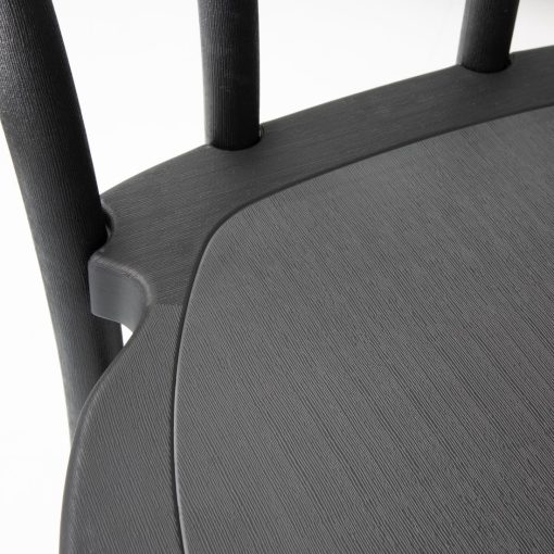 Bolero Soho Bentwood Style Resin Chairs Black 4 Pack (HW286)