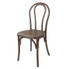 Bolero Soho Bentwood Style Resin Chairs Walnut 4 Pack (HW287)