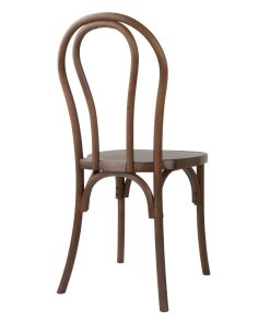 Bolero Soho Bentwood Style Resin Chairs Walnut 4 Pack (HW287)