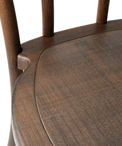 Bolero Soho Bentwood Style Resin Chairs Walnut 4 Pack (HW287)