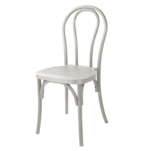 Bolero Soho Bentwood Style Resin Chairs Limewash 4 Pack (HW288)
