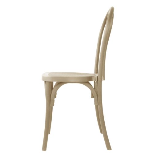 Bolero Soho Bentwood Style Resin Chairs Natural 4 Pack (HW289)