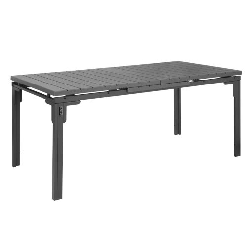 Bolero Valletta Grey Slatted Extendable Outdoor Dining Table (HW526)