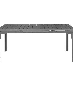 Bolero Valletta Grey Slatted Extendable Outdoor Dining Table (HW526)