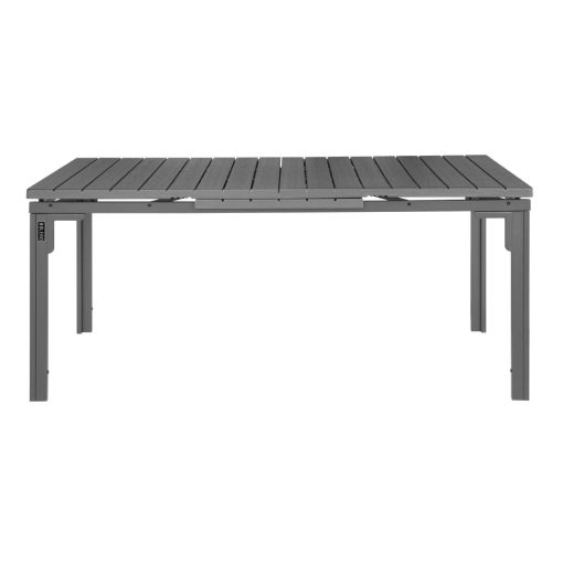 Bolero Valletta Grey Slatted Extendable Outdoor Dining Table (HW526)