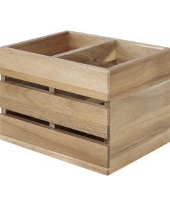 Olympia Table Organiser Acacia Wood 210x160x150mm (HX387)