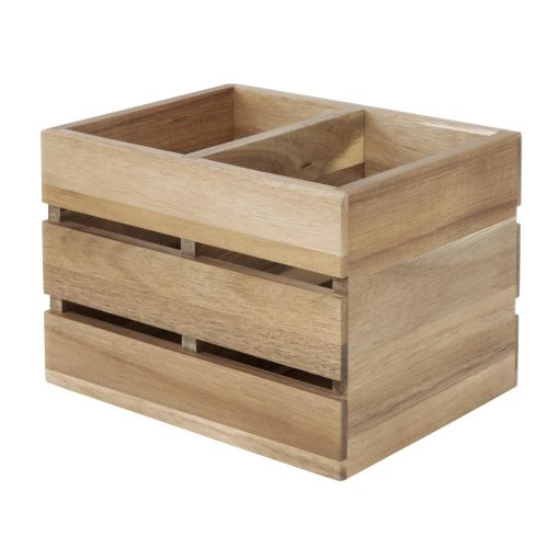 Olympia Table Organiser Acacia Wood 210x160x150mm (HX387)