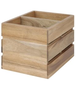 Olympia Table Organiser Acacia Wood 210x160x150mm (HX387)