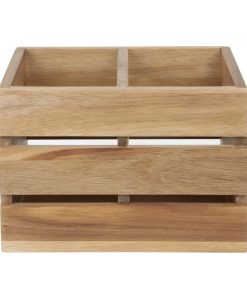 Olympia Table Organiser Acacia Wood 210x160x150mm (HX387)