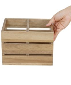 Olympia Table Organiser Acacia Wood 210x160x150mm (HX387)