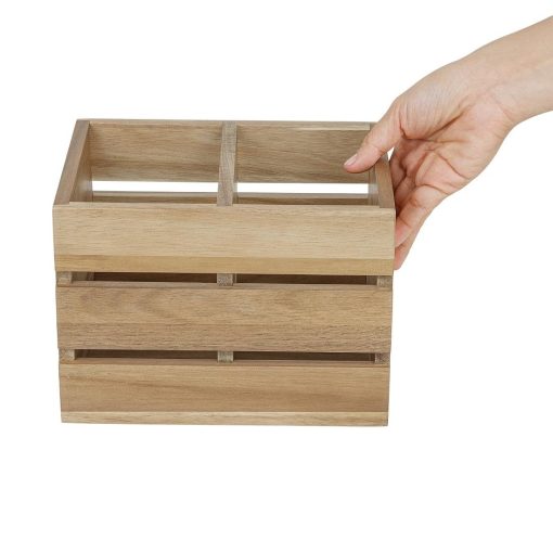 Olympia Table Organiser Acacia Wood 210x160x150mm (HX387)