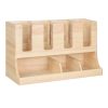 Olympia Cup and Condiment Station Hevea Wood 450x120x240mm (HX395)