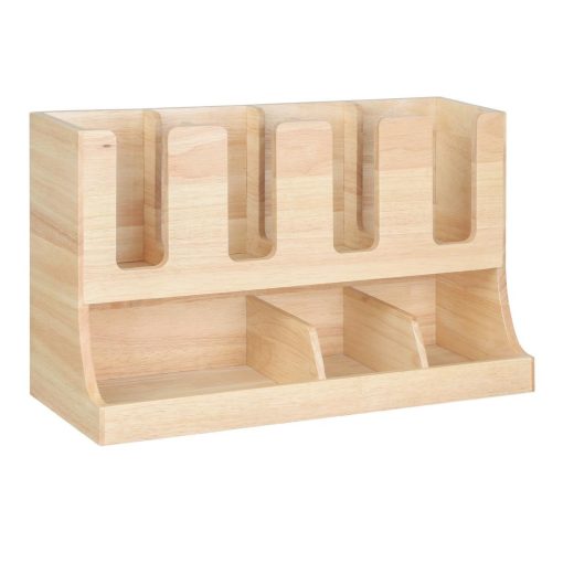 Olympia Cup and Condiment Station Hevea Wood 450x120x240mm (HX395)