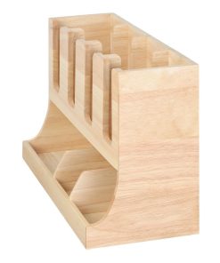 Olympia Cup and Condiment Station Hevea Wood 450x120x240mm (HX395)