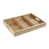 Olympia 3 Section Cutlery Tray Acacia Wood (HX396)