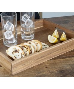 Olympia 3 Section Cutlery Tray Acacia Wood (HX396)