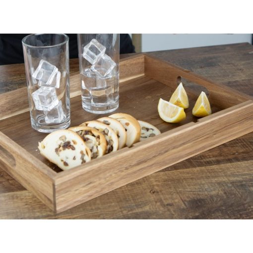 Olympia 3 Section Cutlery Tray Acacia Wood (HX396)