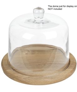 Olympia Round Acacia Wood Board for 200mm Dome (HX397)