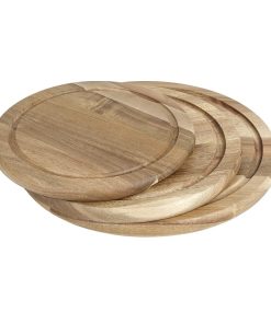 Olympia Round Acacia Wood Board for 200mm Dome (HX397)