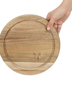 Olympia Round Acacia Wood Board for 200mm Dome (HX397)