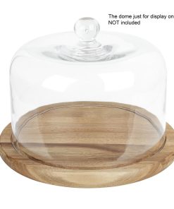 Olympia Round Acacia Wood Board for 240mm Dome (HX398)